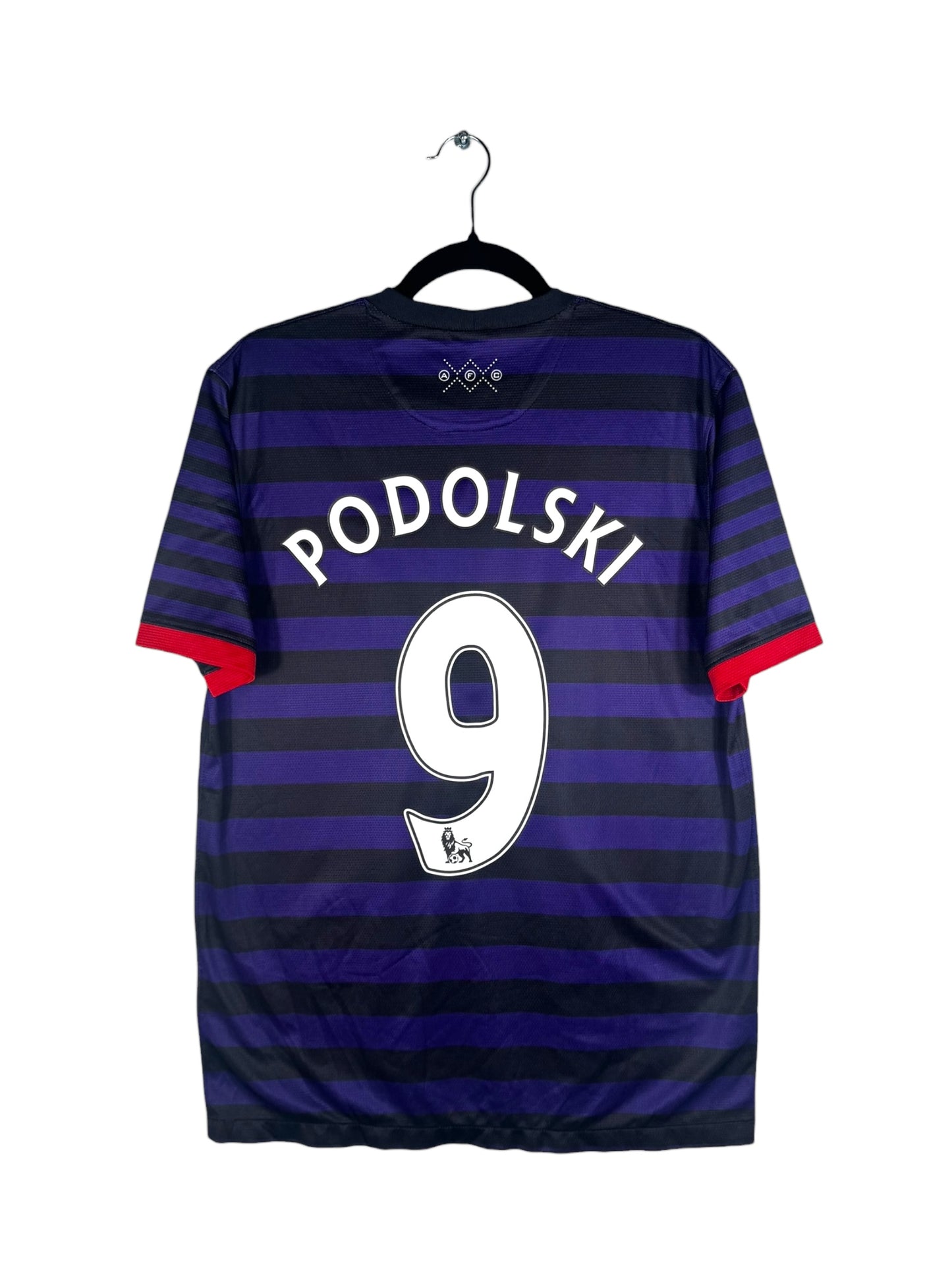 Maillot Arsenal 2012-2013 extérieur Nike Podolski 9 taille M vue arrière