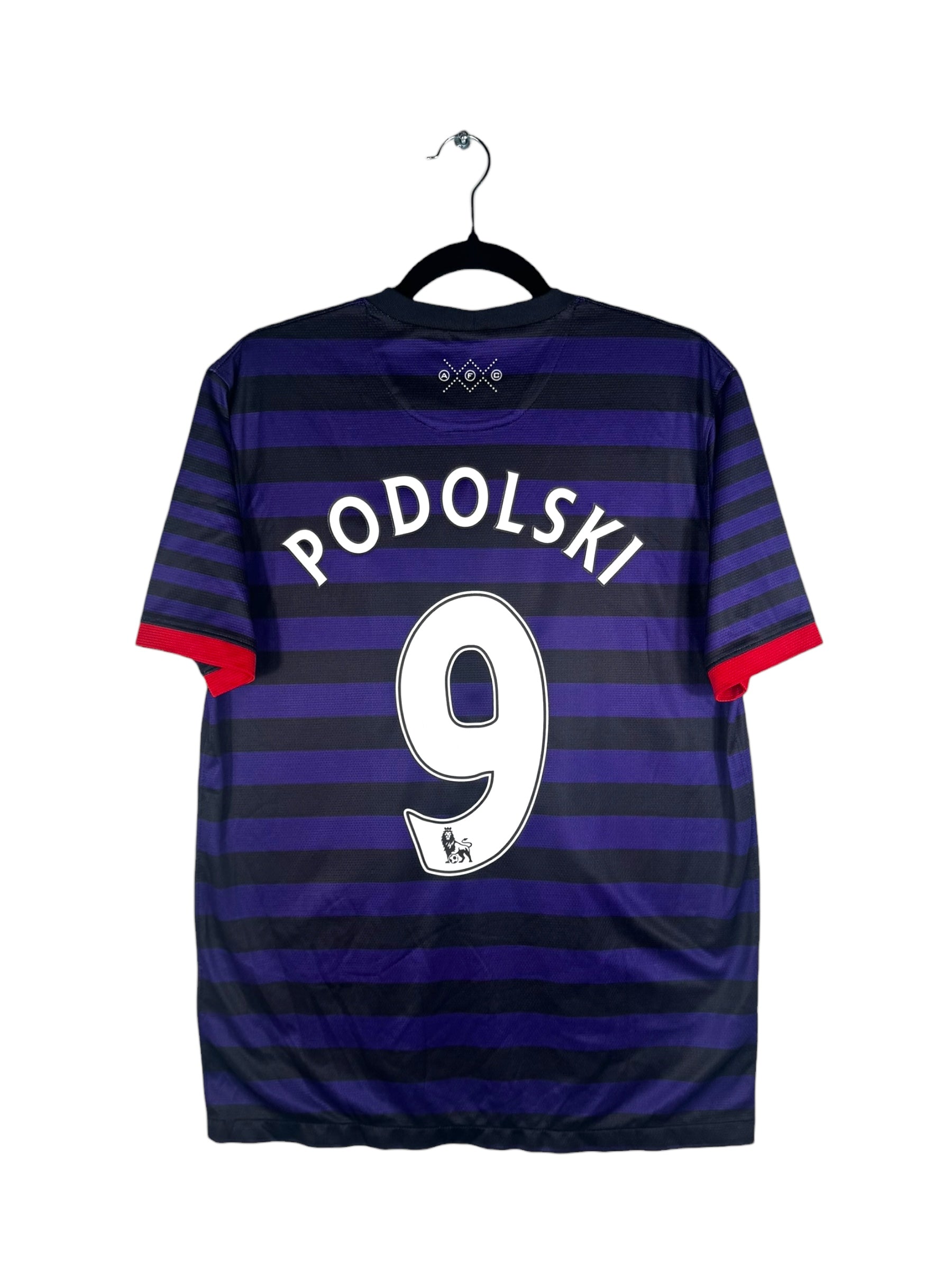 Maillot Arsenal 2012-2013 extérieur Nike Podolski 9 taille M vue arrière