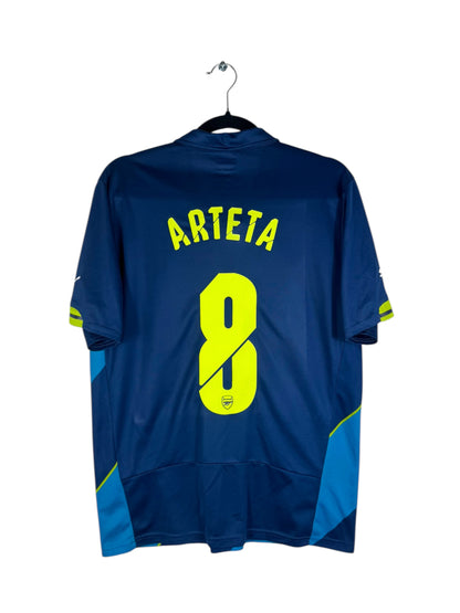 Maillot Arsenal 2014-2015 third Arteta numéro 8 vue arrière flocage officiel