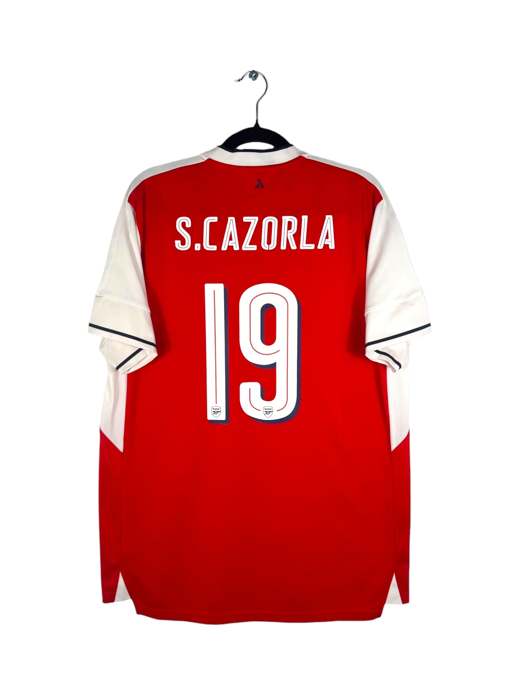 Maillot Arsenal 2016-2017 domicile Puma Cazorla 19 taille XL vue arrière