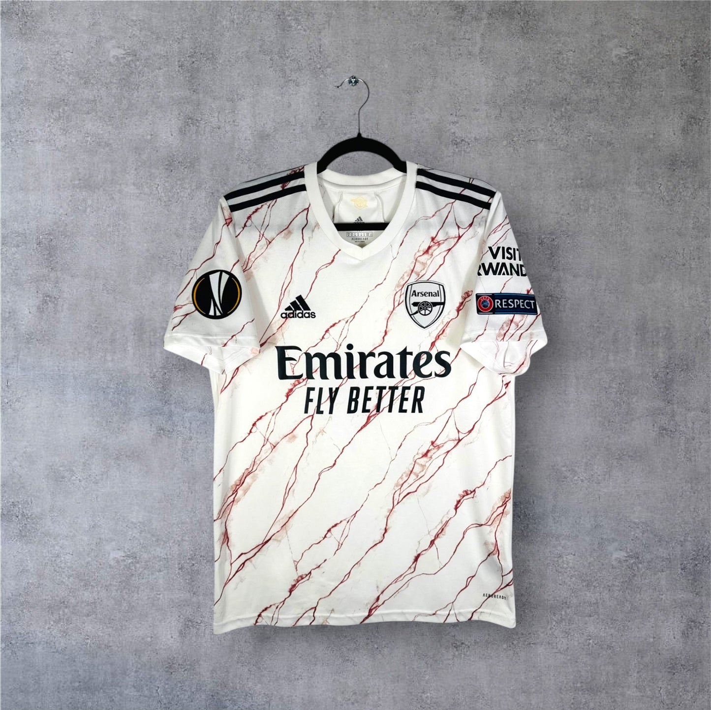 Maillot authentique Arsenal 2020-2021 Extérieur Adidas vue de face