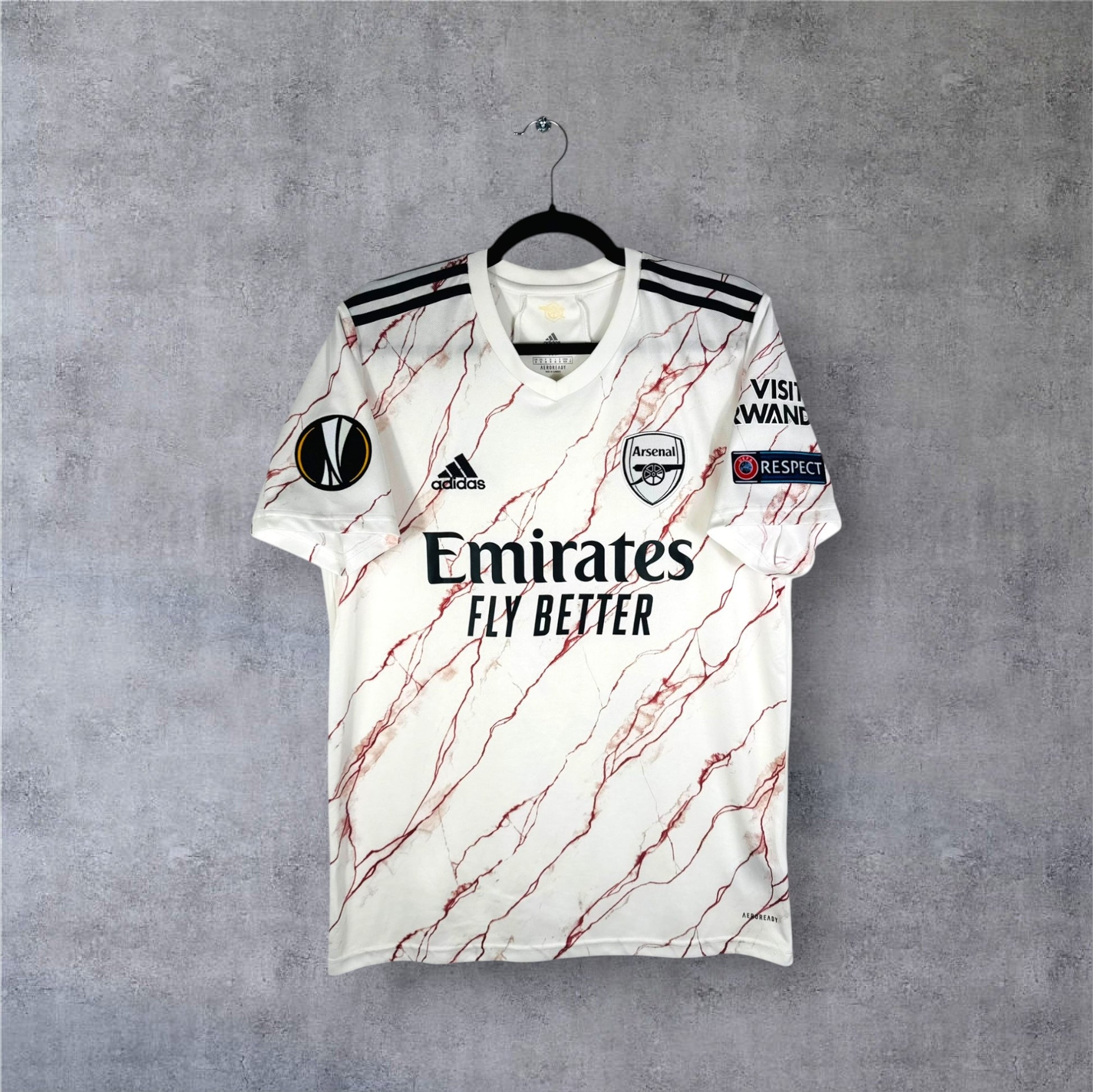 Maillot authentique Arsenal 2020-2021 Extérieur Adidas vue de face