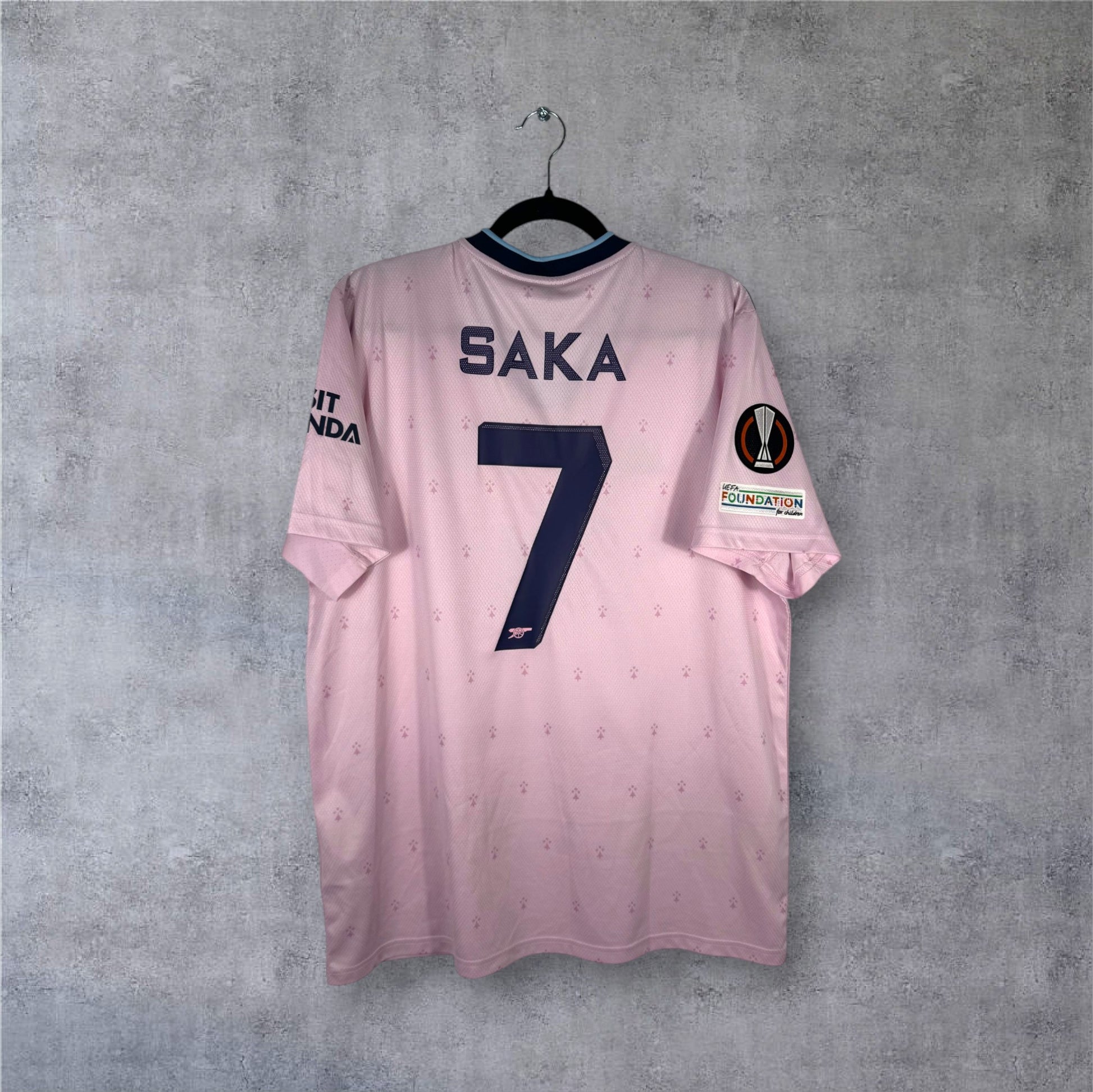 Flocage Saka numéro 7 sur maillot Arsenal 2022-2023 Third