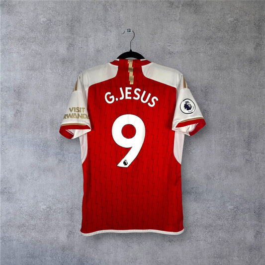 Flocage G.Jesus numéro 9 sur maillot Arsenal 2023-2024 Domicile