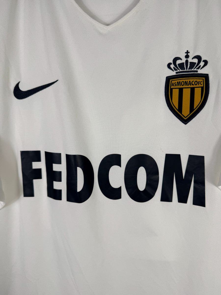 Écusson AS Monaco FC brodé et sponsor Fedcom, maillot extérieur 2016-2017 Mbappé