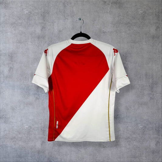 Dos du maillot AS Monaco domicile 2020-2021, diagonale et liserés or, sans flocage