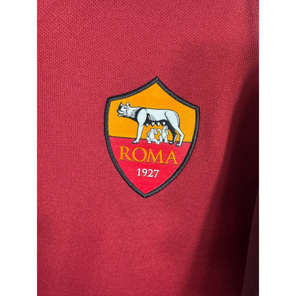 Détail de l'écusson de l'AS Roma et du logo Nike