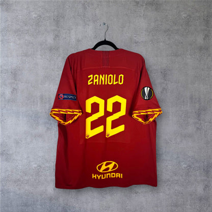 Flocage Zaniolo numéro 22 sur maillot AS Roma 2019-2020