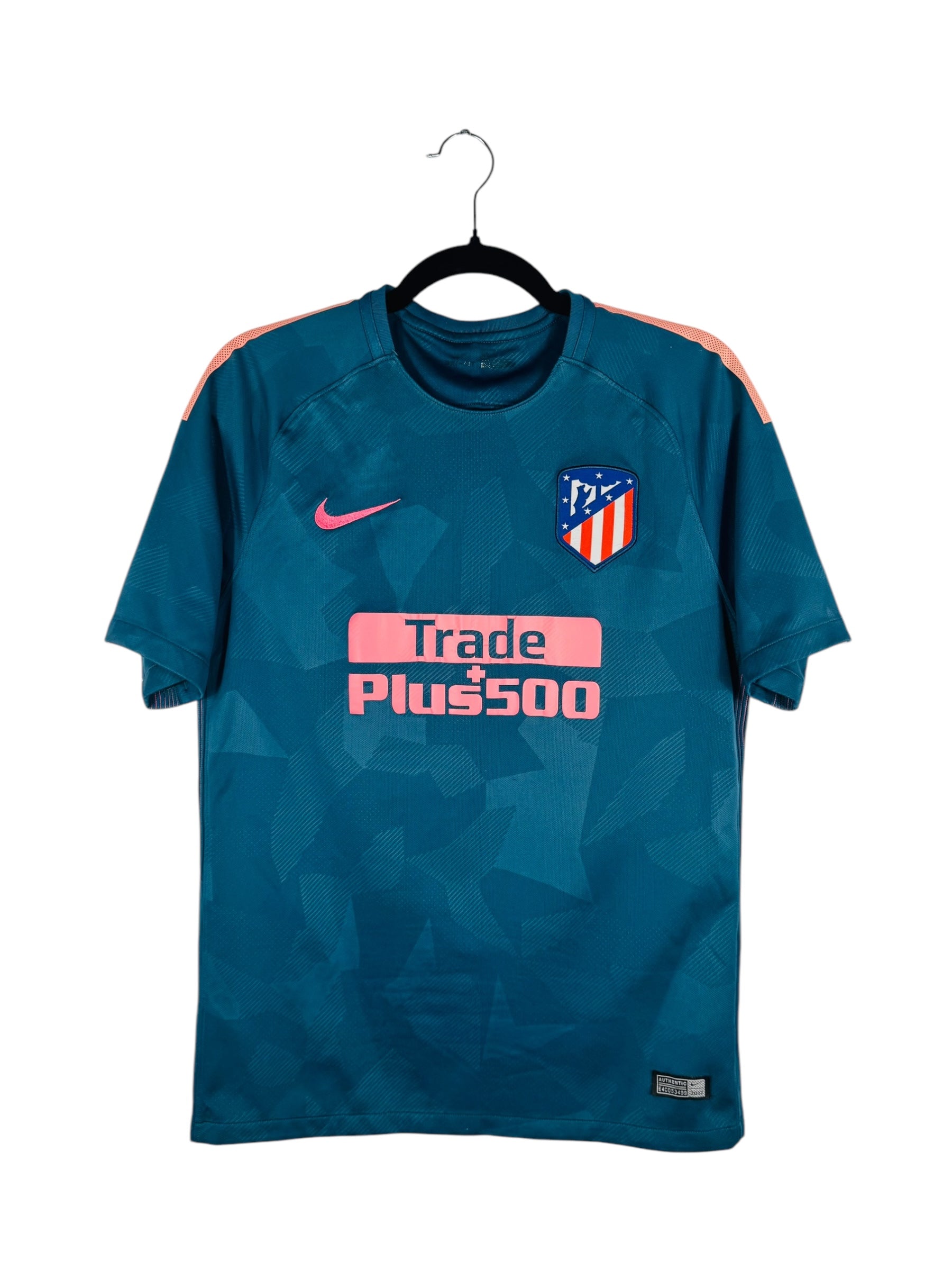 Maillot Atletico Madrid 2016-2017 Third Nike - Vue avant, taille M, couleur gris.