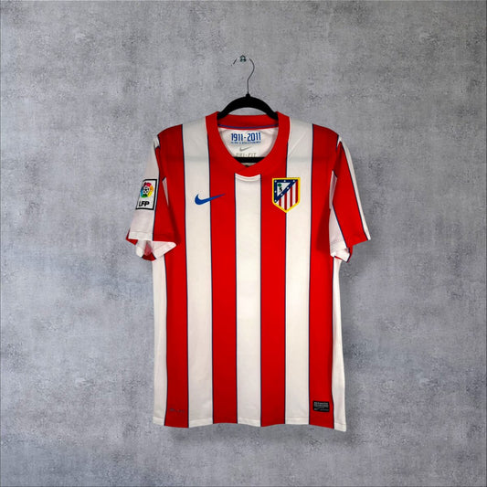 Maillot Atletico Madrid 2011-2012 face bande col centenaire 100 anos