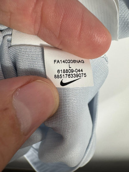 Étiquette intérieure Nike du maillot Atletico Madrid 2014-2015 : taille L et référence 618809-044