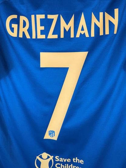 Détail flocage Griezmann 7, maillot Atlético Madrid third 2018-2019