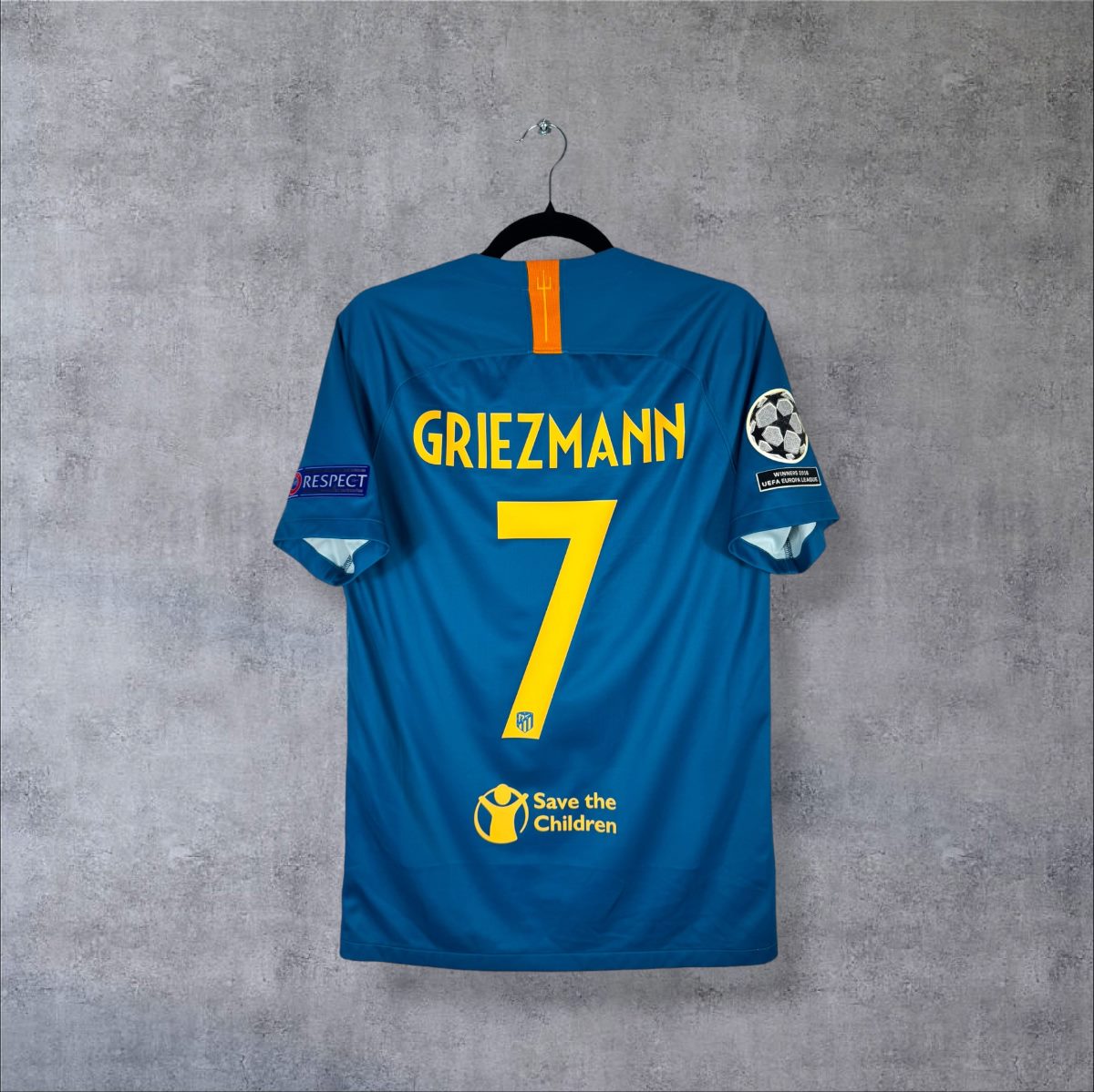 Maillot Atlético Madrid 2018-2019 third bleu, dos floqué Griezmann 7