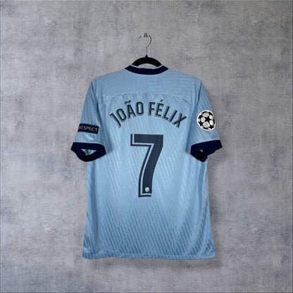 Dos du maillot Atletico Madrid 2019-2020 third avec flocage João Félix numéro 7 et patch Ligue des Champions