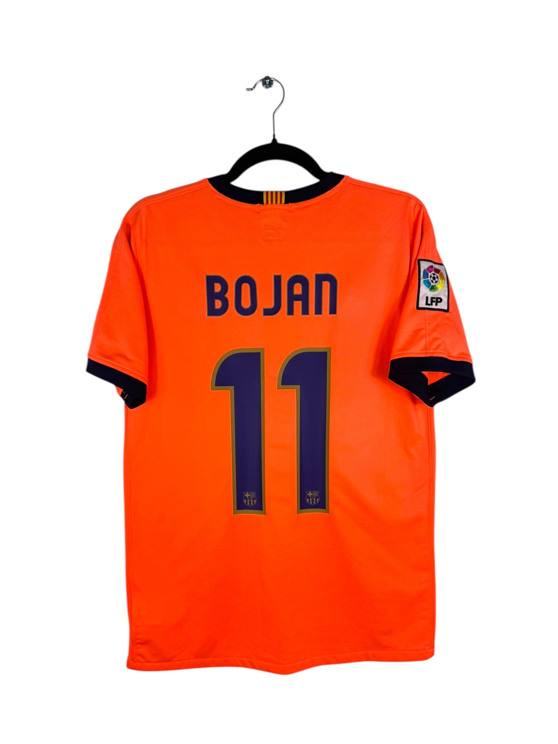 Maillot FC Barcelone 2009-2010 extérieur Bojan numéro 11 vue arrière flocage