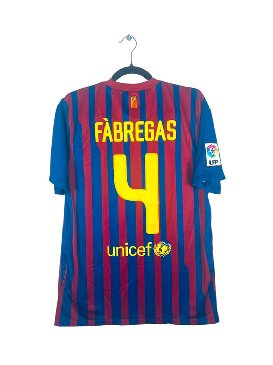 Maillot FC Barcelone 2011-2012 Domicile Fàbregas N°4
