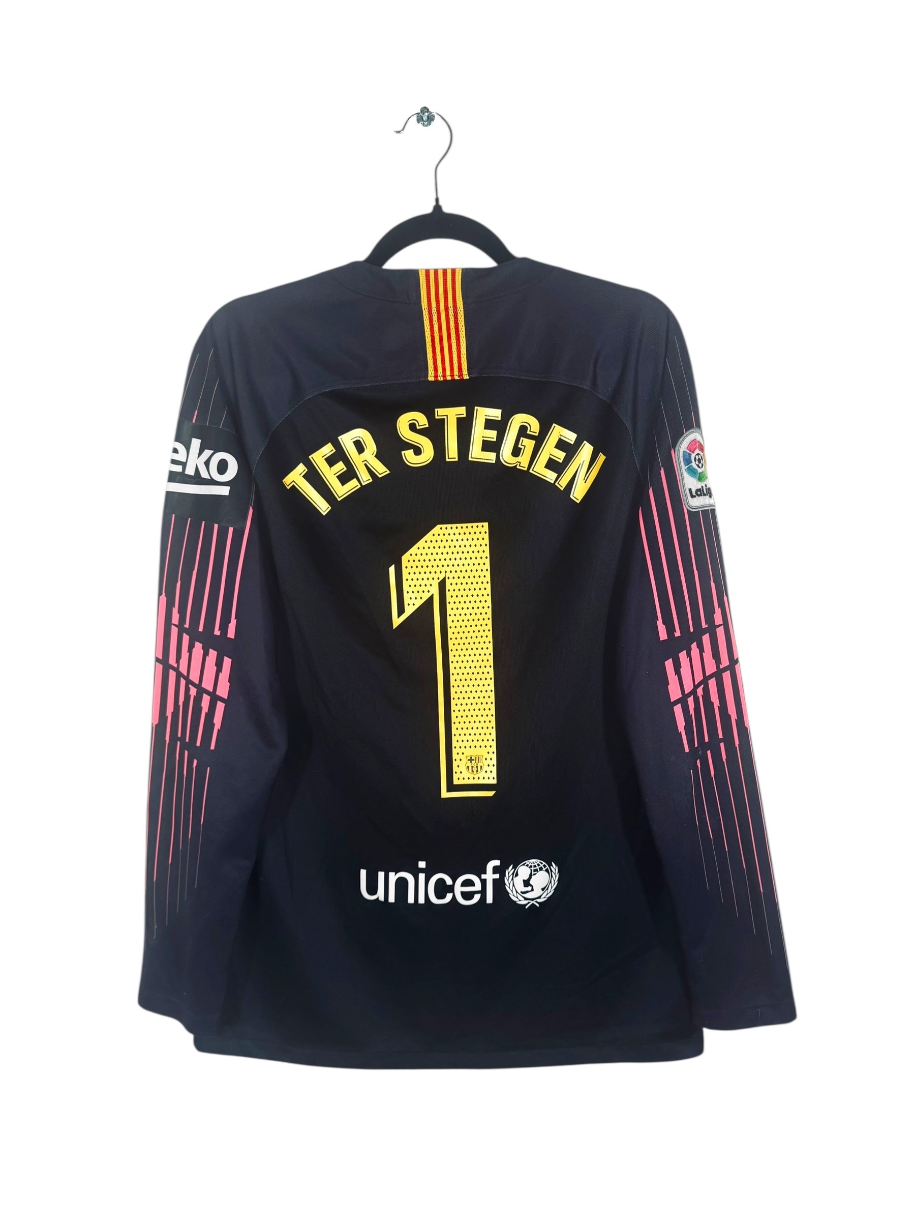 Maillot FC Barcelone 2018-2019 Gardien Ter Stegen N°1 - Vue arrière