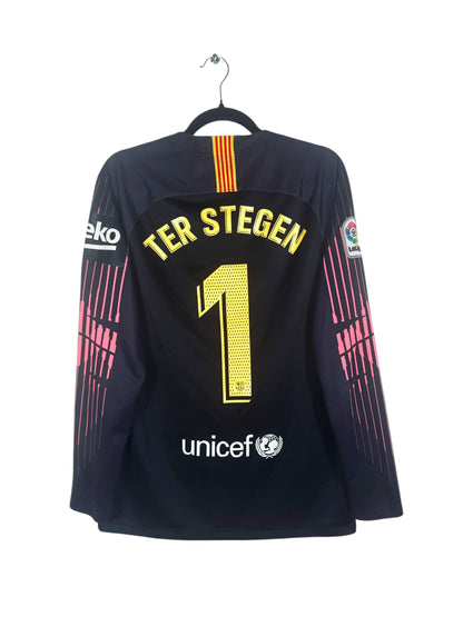 Maillot FC Barcelone 2018-2019 Gardien Ter Stegen N°1 - Vue arrière