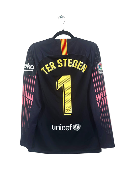 Maillot FC Barcelone 2018-2019 Gardien Ter Stegen N°1 - Vue arrière