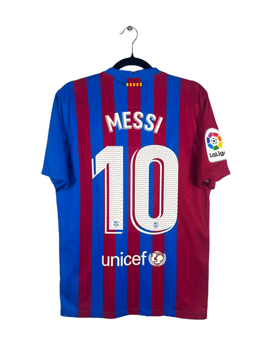 Maillot FC Barcelone 2021-2022 Domicile Messi 10 - Vue arrière