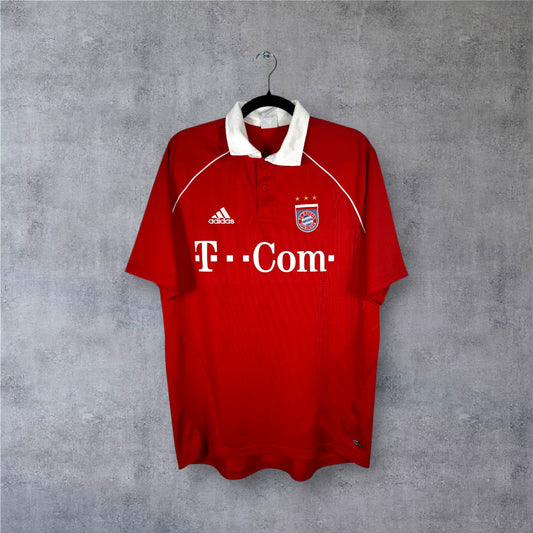 Maillot authentique Bayern Munich 2005-2006 Domicile Adidas vue de face