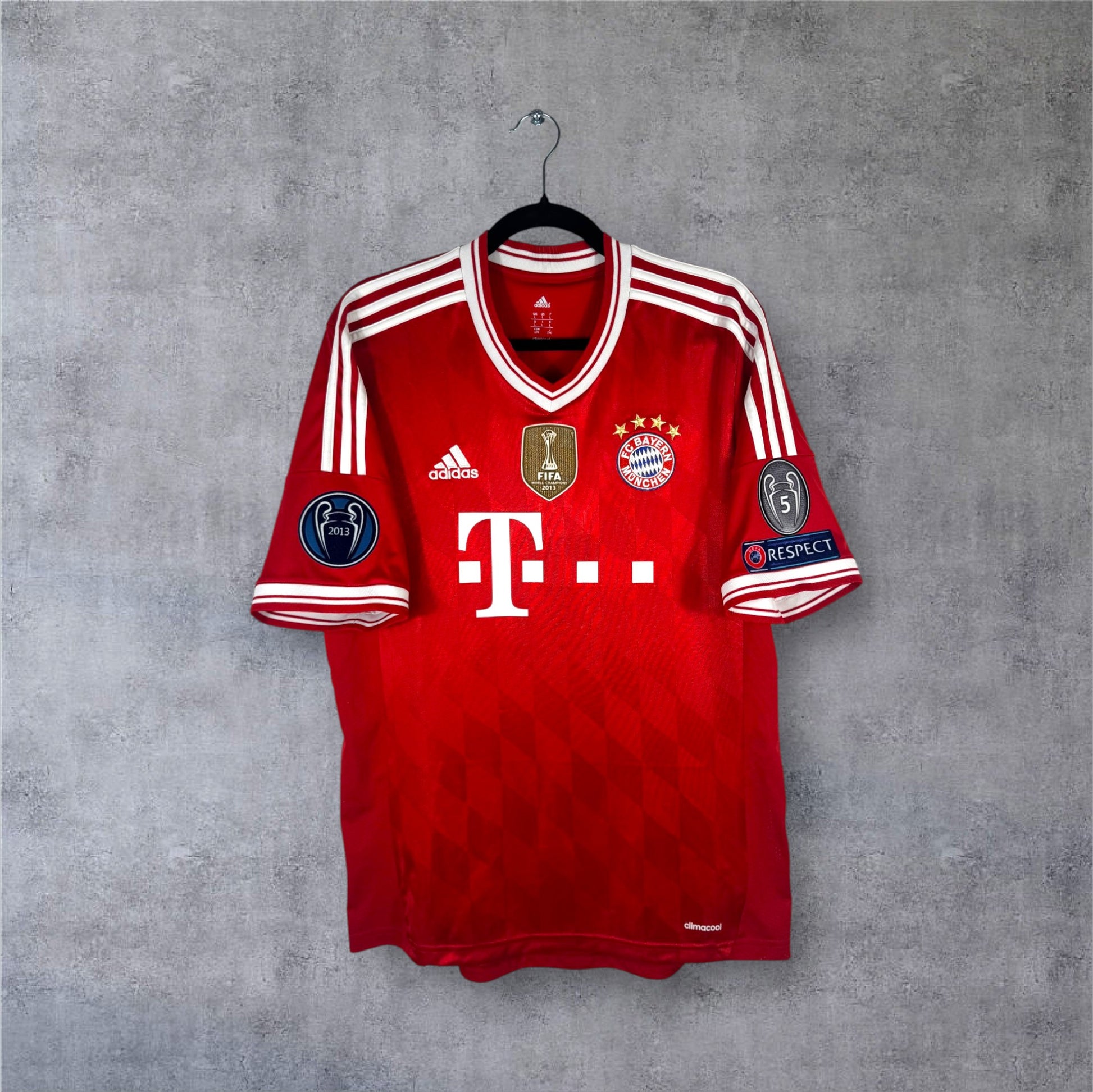 Maillot authentique Bayern Munich 2013-2014 Domicile Adidas vue de face