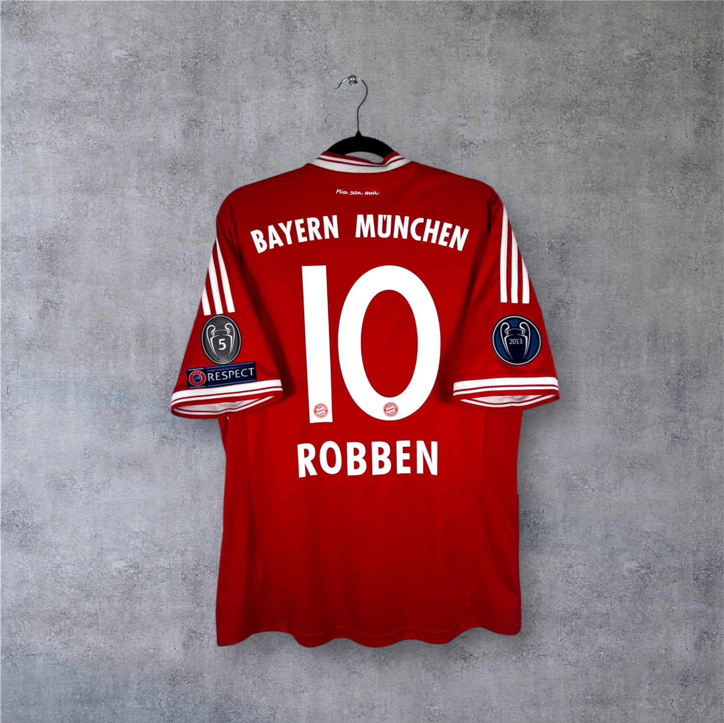 Flocage Robben numéro 10 sur maillot Bayern Munich 2013-2014 Domicile
