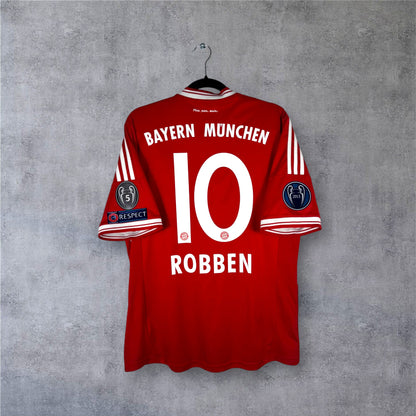 Flocage Robben numéro 10 sur maillot Bayern Munich 2013-2014 Domicile