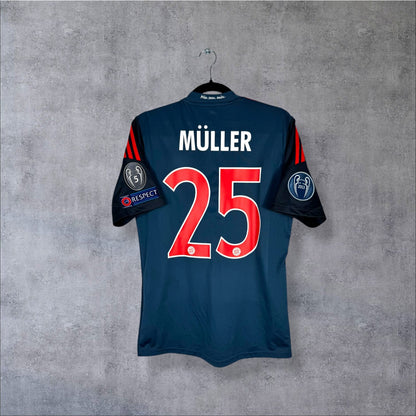 Flocage Müller numéro 25 sur maillot Bayern Munich 2013-2014 Third