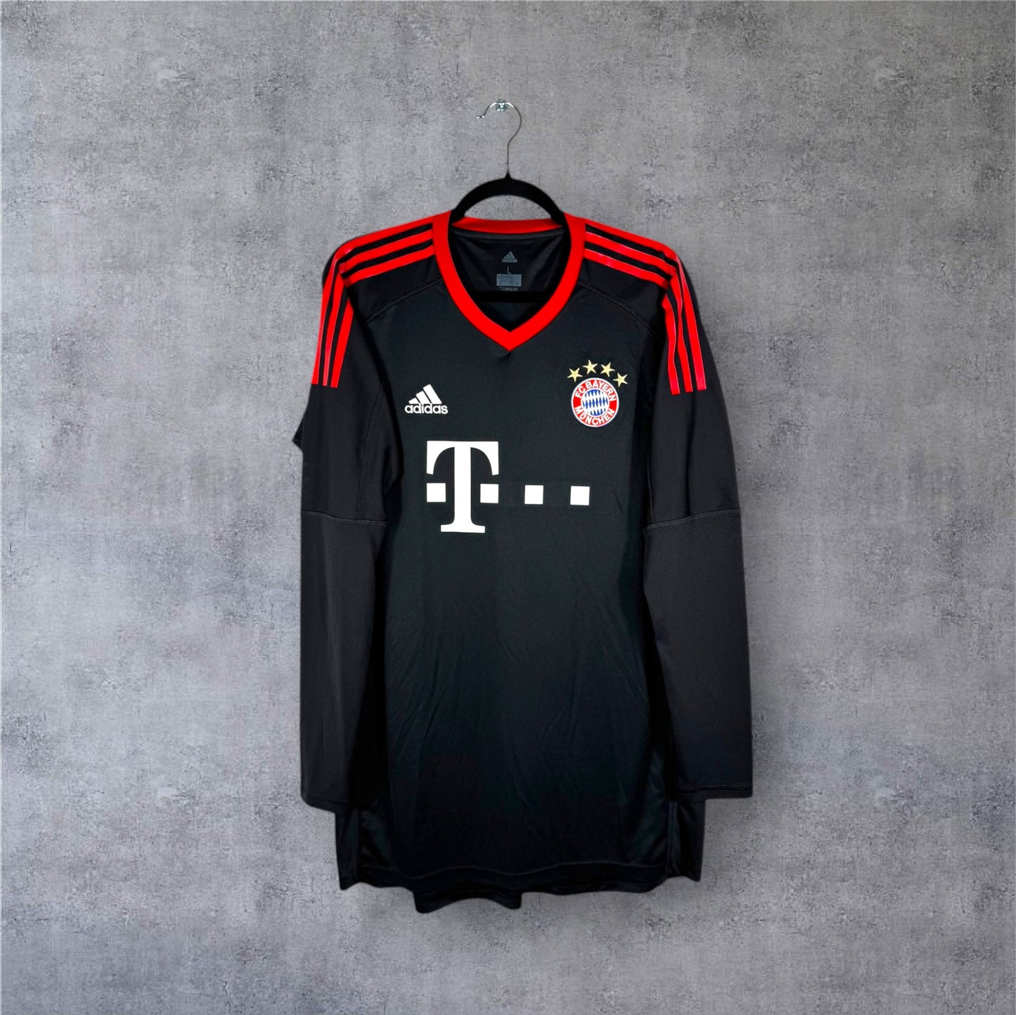Maillot authentique Bayern Munich 2017-2018 Gardien Adidas vue de face