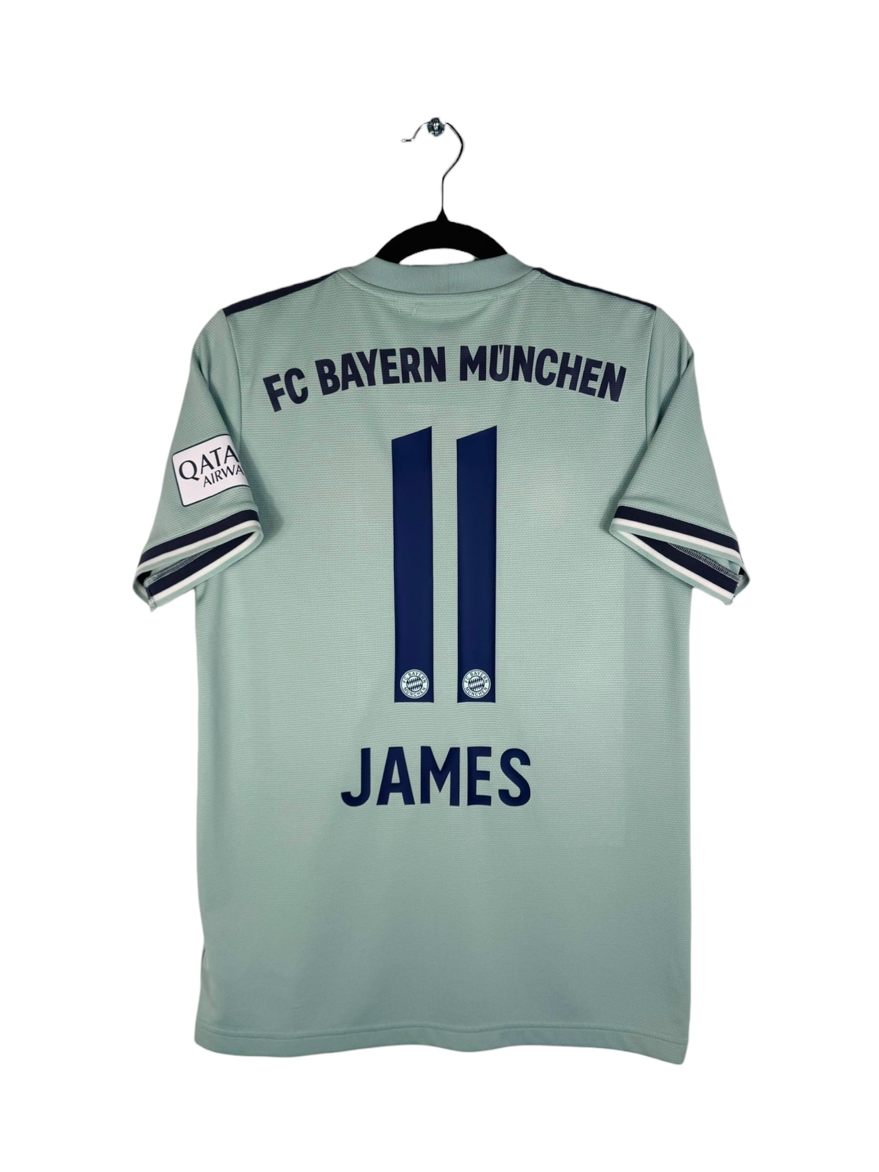 Maillot Bayern Munich 2018‑2019 extérieur James Rodríguez numéro 11 vue arrière flocage