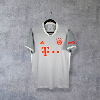 Maillot Bayern Munich extérieur 2020-2021 adidas de face, sponsor Telekom rouge
