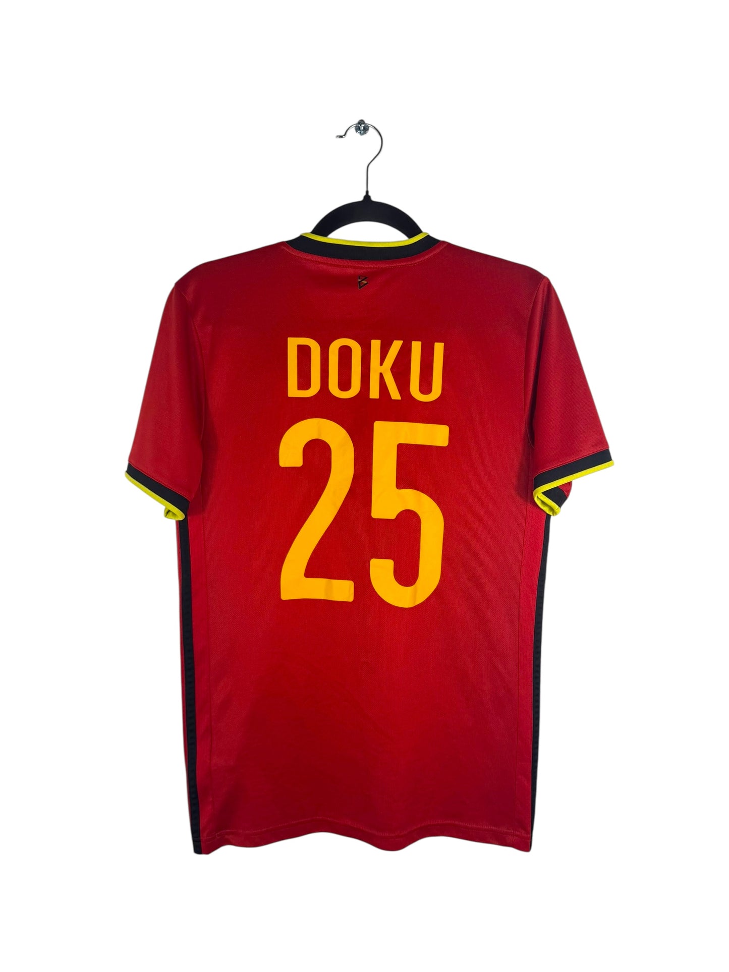 Maillot Belgique 2020-2021 domicile Adidas Doku 25 rouge XS vue arrière