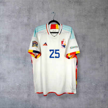 Maillot Belgique 2022-2023 extérieur adidas face motif flammes Tomorrowland