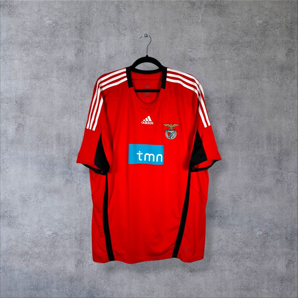 Maillot SL Benfica 2008-2009 Domicile authentifié Adidas rouge flocage Ángel Di María N°20 sponsor TMN saison post-or olympique 2008 taille XXL