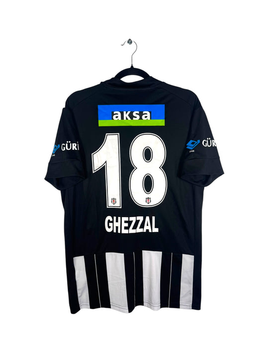 Maillot Besiktas 2020-2021 extérieur Adidas Ghezzal 18 noir blanc taille M vue arrière