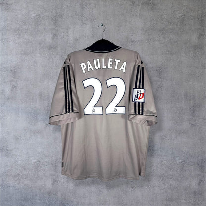 Maillot Girondins de Bordeaux 2000-2001 third gris flocage Pauleta N°22 vue dos