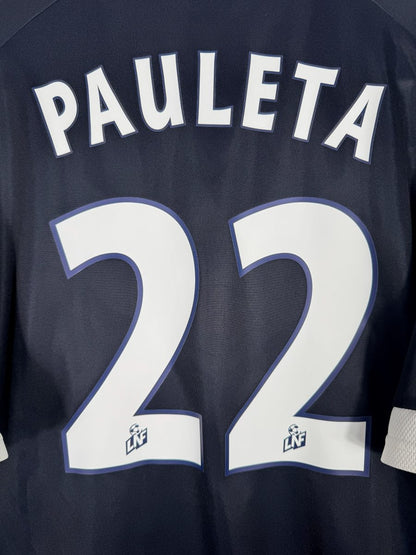Détail flocage Pauleta N°22 maillot Girondins de Bordeaux domicile 2001-2002
