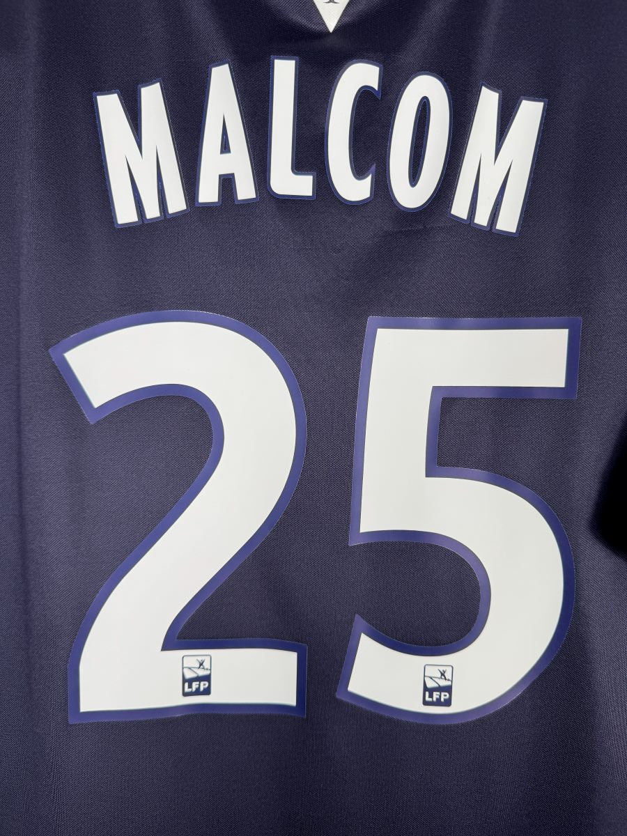 Détail flocage Malcom N°25 maillot Girondins de Bordeaux domicile 2015-2016