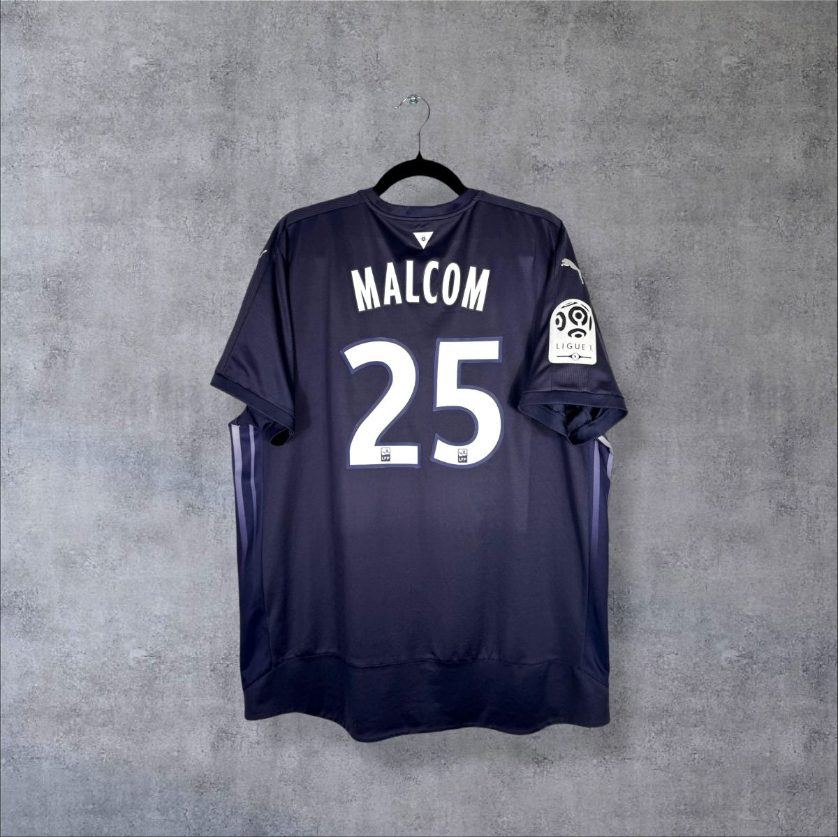 Maillot Girondins de Bordeaux 2015-2016 domicile flocage Malcom N°25 vue dos