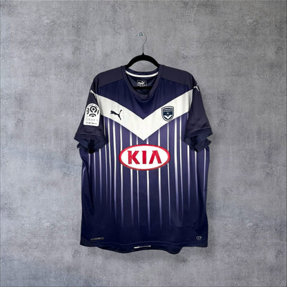 Maillot Girondins de Bordeaux 2015-2016 domicile Puma vue face sponsor KIA
