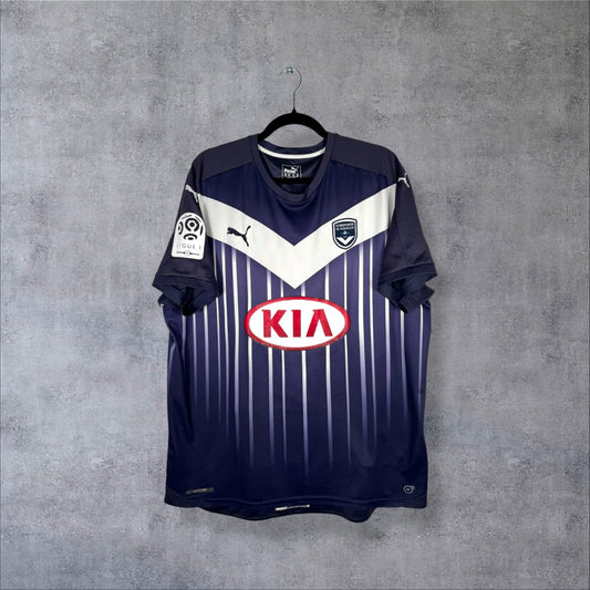 Maillot Girondins de Bordeaux 2015-2016 domicile Puma vue face sponsor KIA