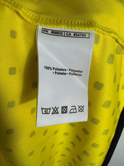 Étiquette de composition du maillot Borussia Dortmund 2011-2012 domicile, 100% polyester