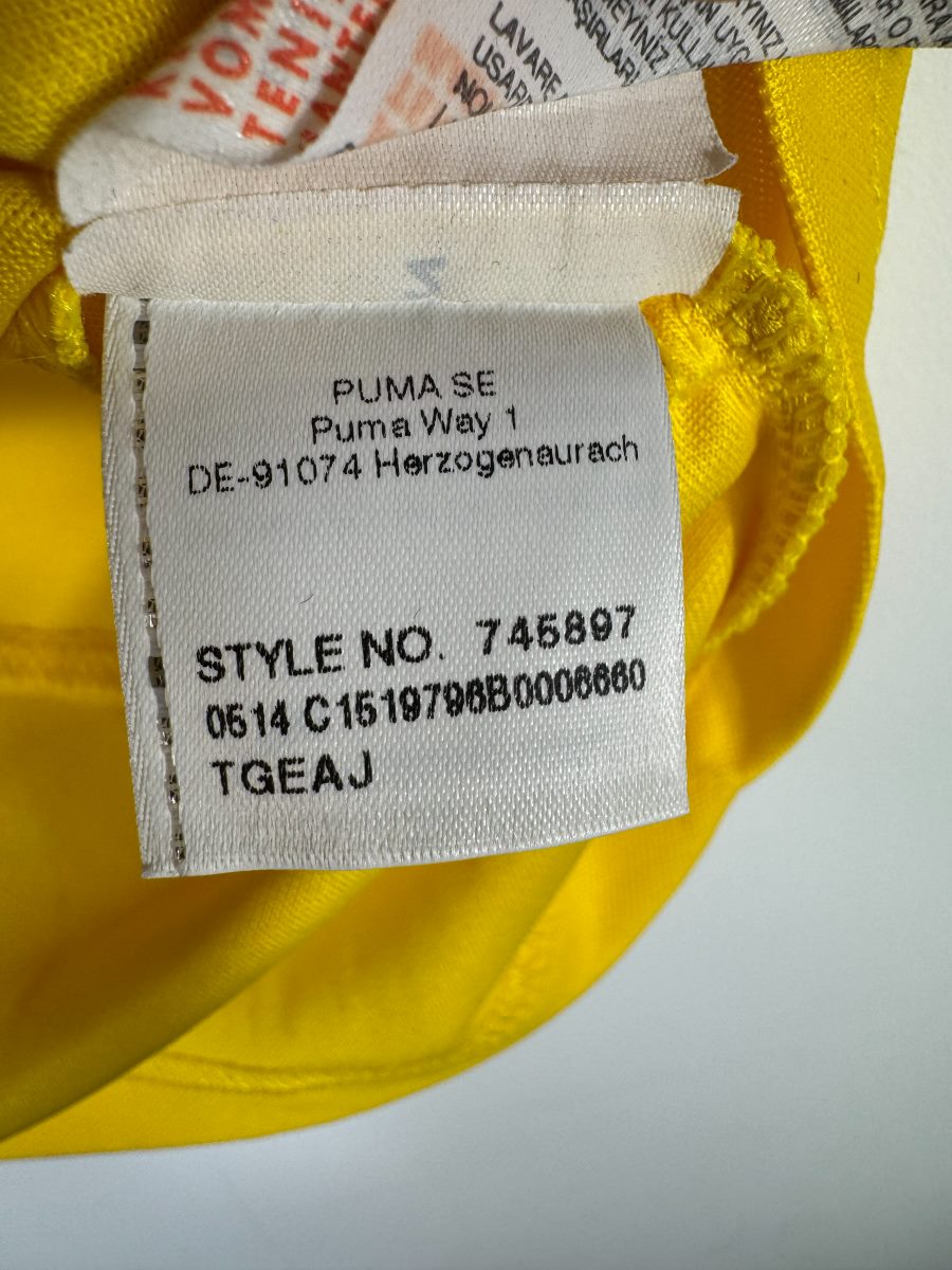 Étiquette Puma 745897, maillot Borussia Dortmund domicile 2014-2015 Immobile