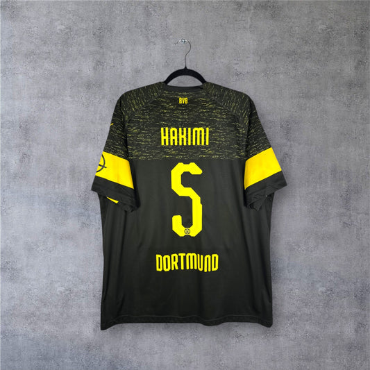 Flocage officiel Hakimi numéro 5 sur maillot Borussia Dortmund 2018-2019