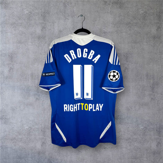 Flocage Drogba numéro 11 sur maillot Chelsea 2011-2012