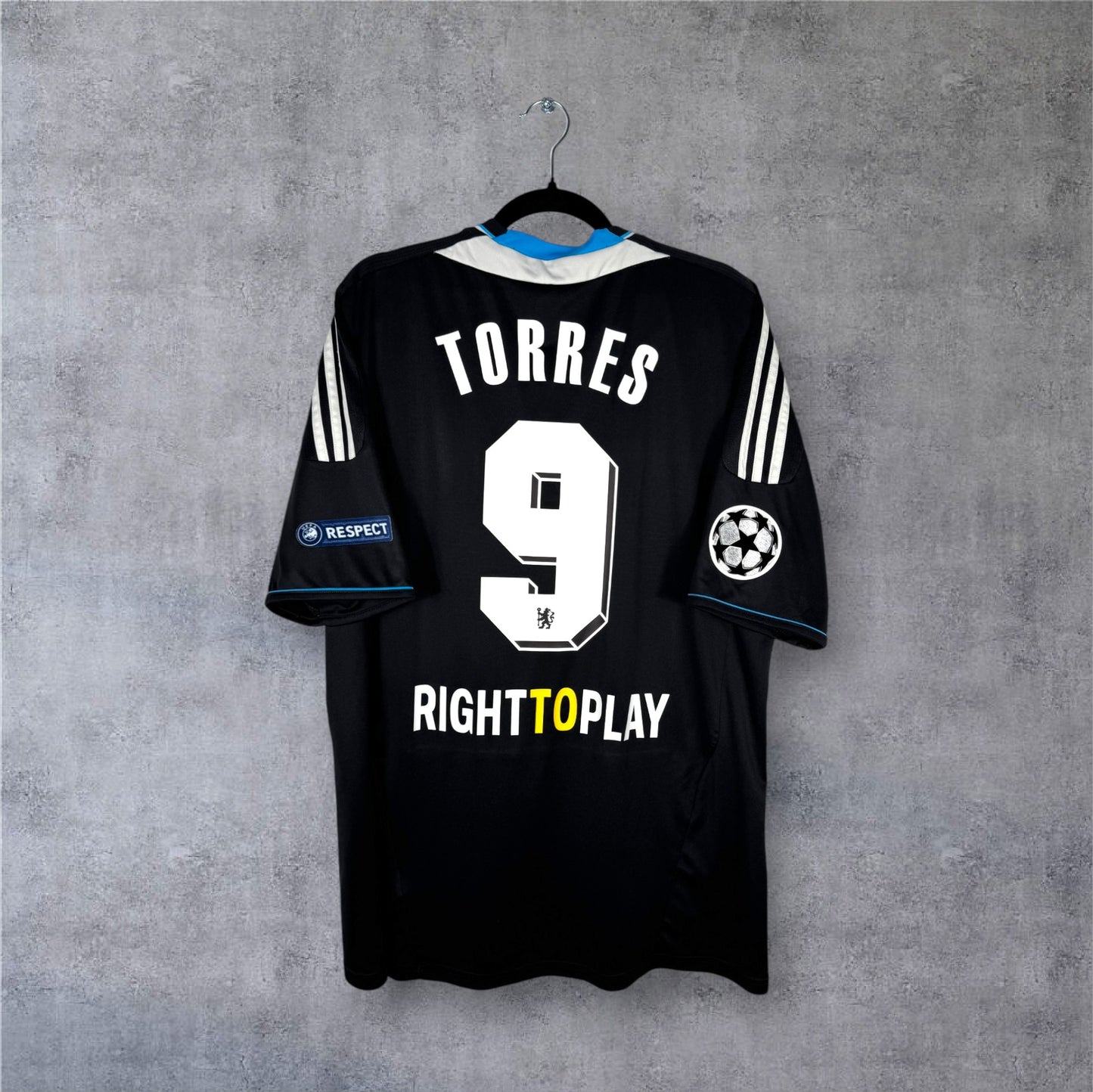 Flocage Torres numéro 9 sur maillot Chelsea 2011-2012