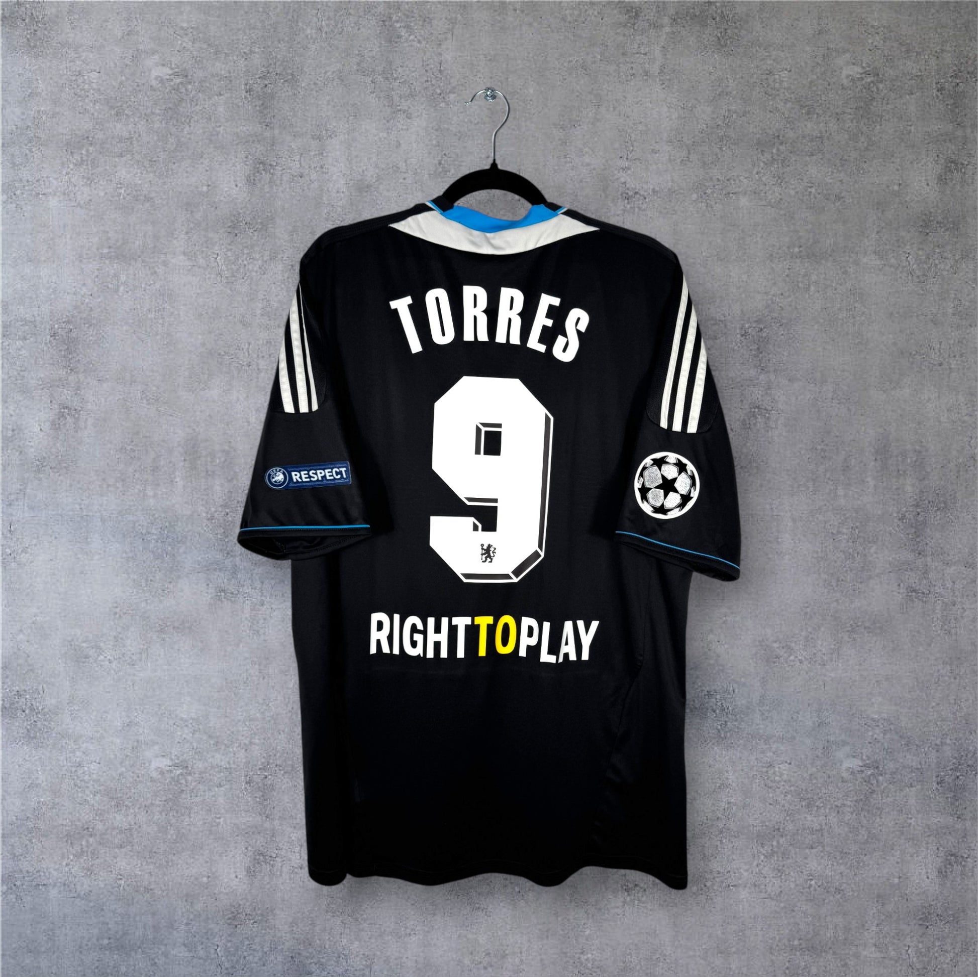 Flocage Torres numéro 9 sur maillot Chelsea 2011-2012