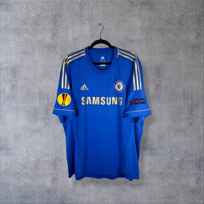 Face du maillot Chelsea 2012-2013 domicile avec sponsor Samsung et details or