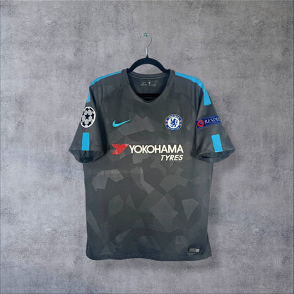 Face du maillot Chelsea 2017-2018 third Nike avec sponsor Yokohama Tyres et patch Ligue des Champions